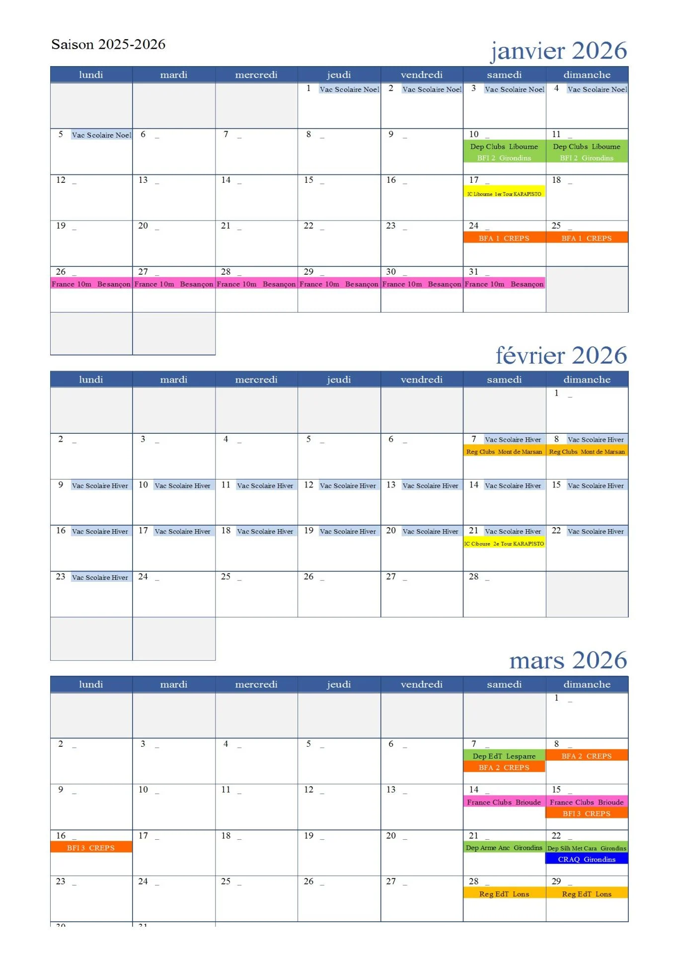 Calendrier previsionnel departemental 2025 conv 2
