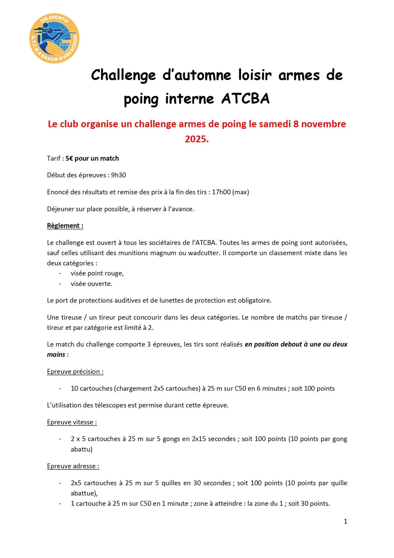 Flyer challenge automne atcba 2025 conv 1