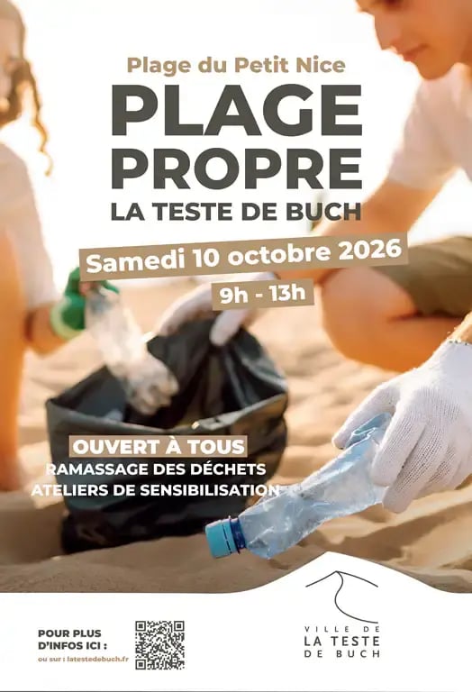 Plage propre affiche